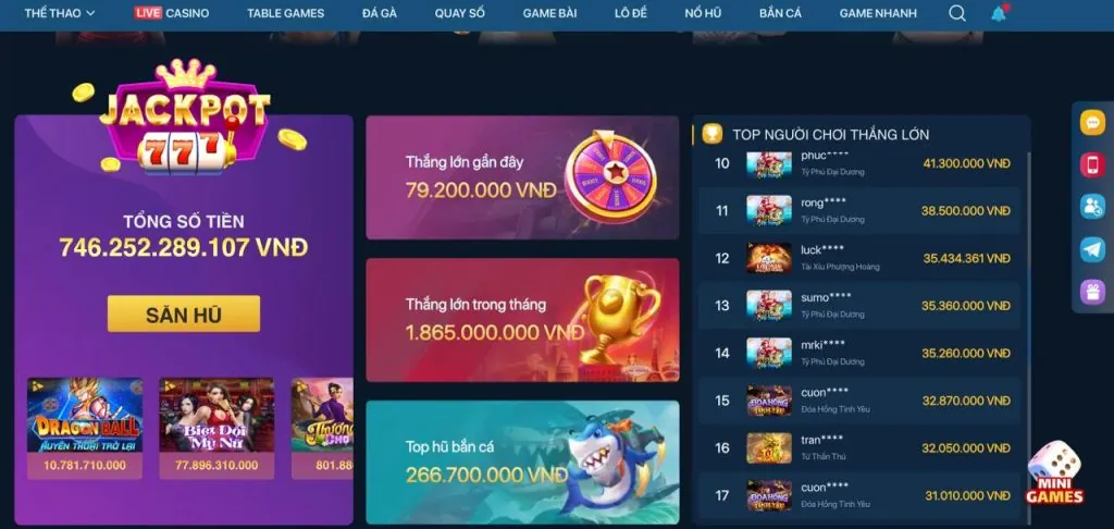 Ưu đãi và khuyến mãi độc quyền 5mb Nổ Hũ